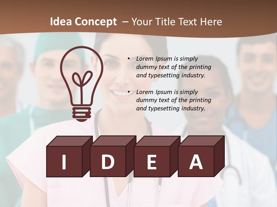 Male Successful Colleagues PowerPoint Template