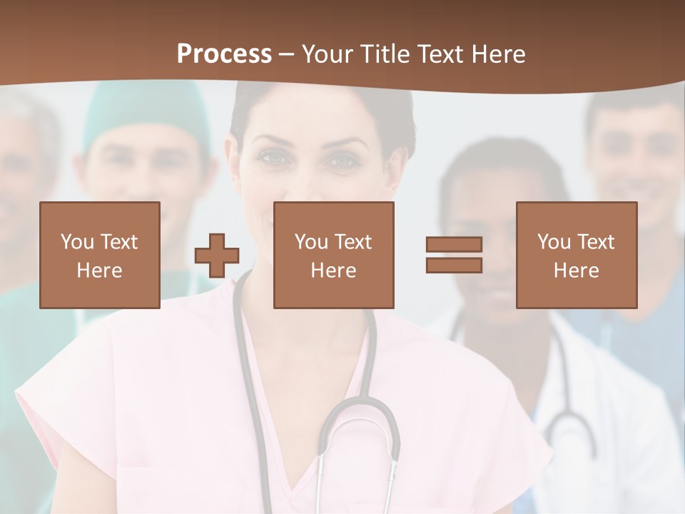 Male Successful Colleagues PowerPoint Template