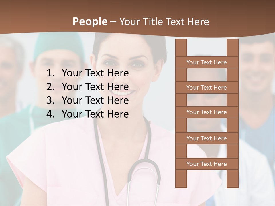 Male Successful Colleagues PowerPoint Template