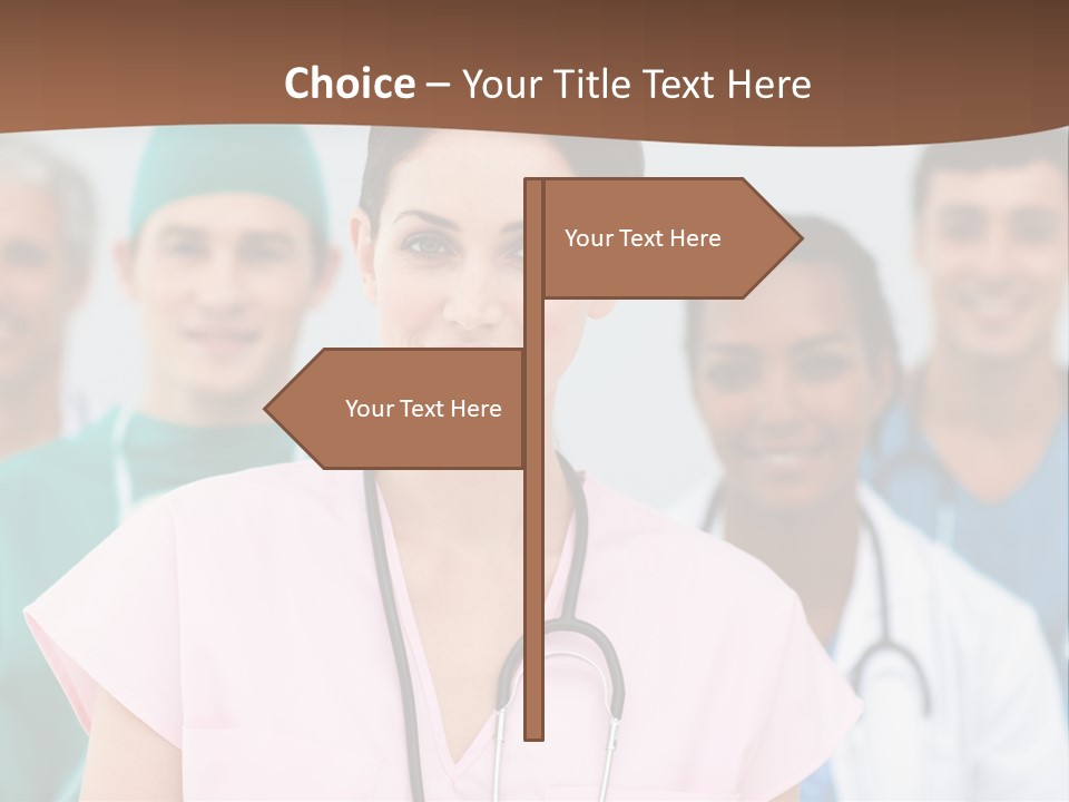 Male Successful Colleagues PowerPoint Template