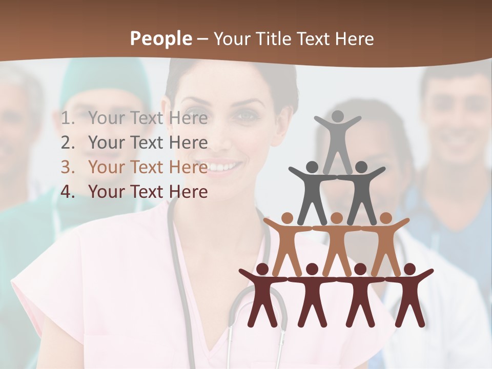 Male Successful Colleagues PowerPoint Template