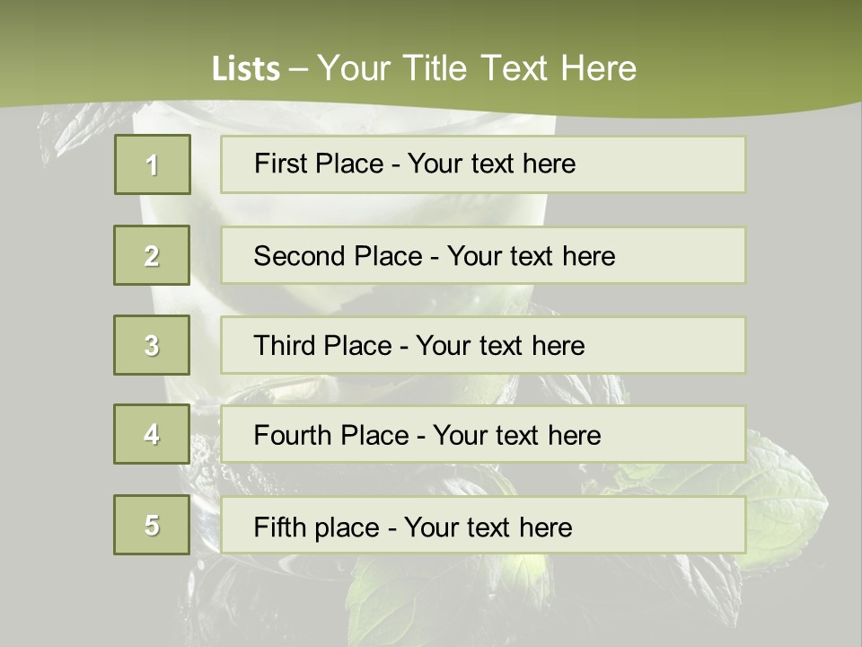 Multiple Rum Wet PowerPoint Template