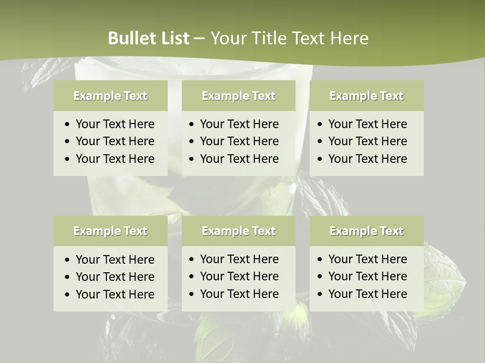 Multiple Rum Wet PowerPoint Template