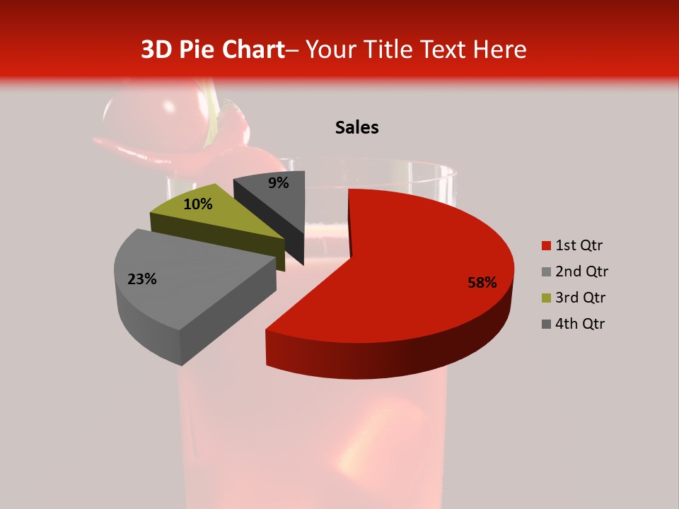 Bar Business Juice PowerPoint Template