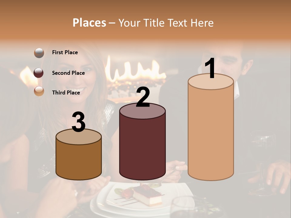 Couple Dessert Formalwear PowerPoint Template