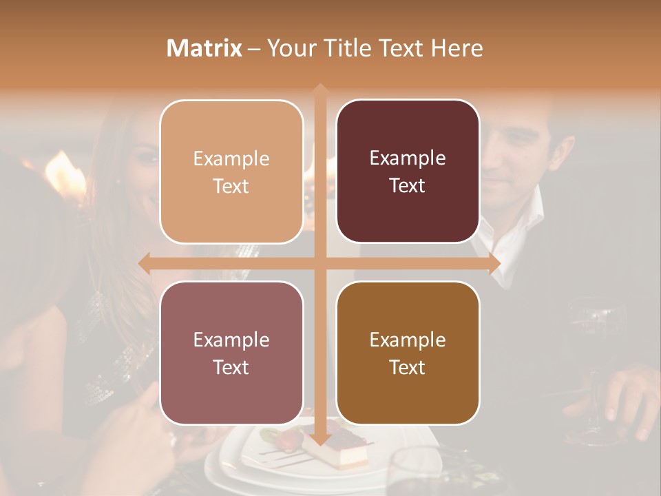 Couple Dessert Formalwear PowerPoint Template