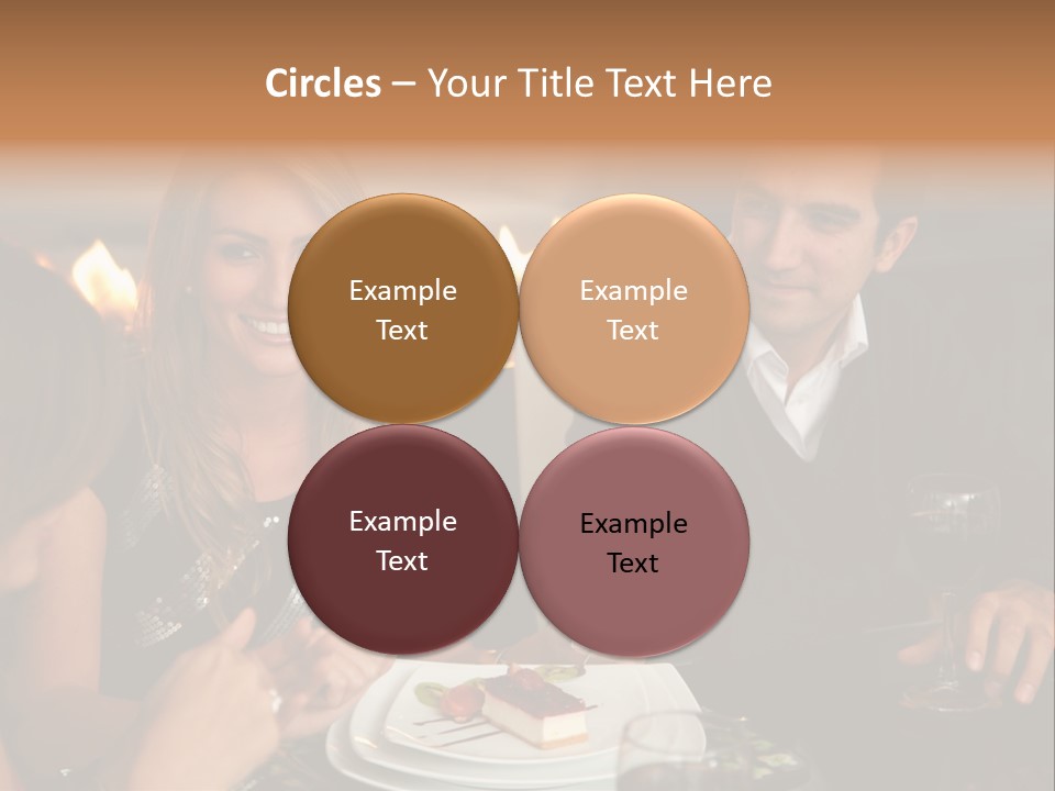 Couple Dessert Formalwear PowerPoint Template