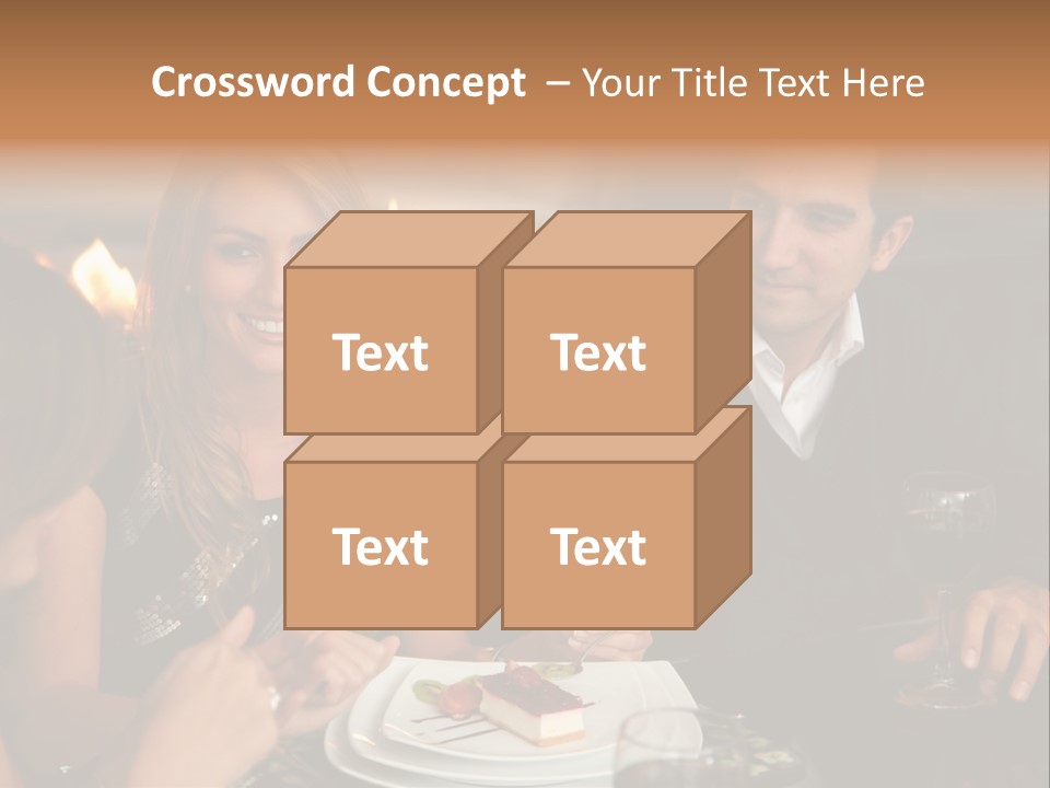 Couple Dessert Formalwear PowerPoint Template