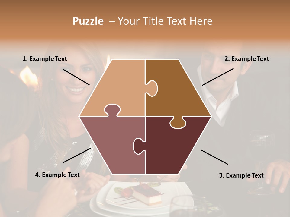 Couple Dessert Formalwear PowerPoint Template