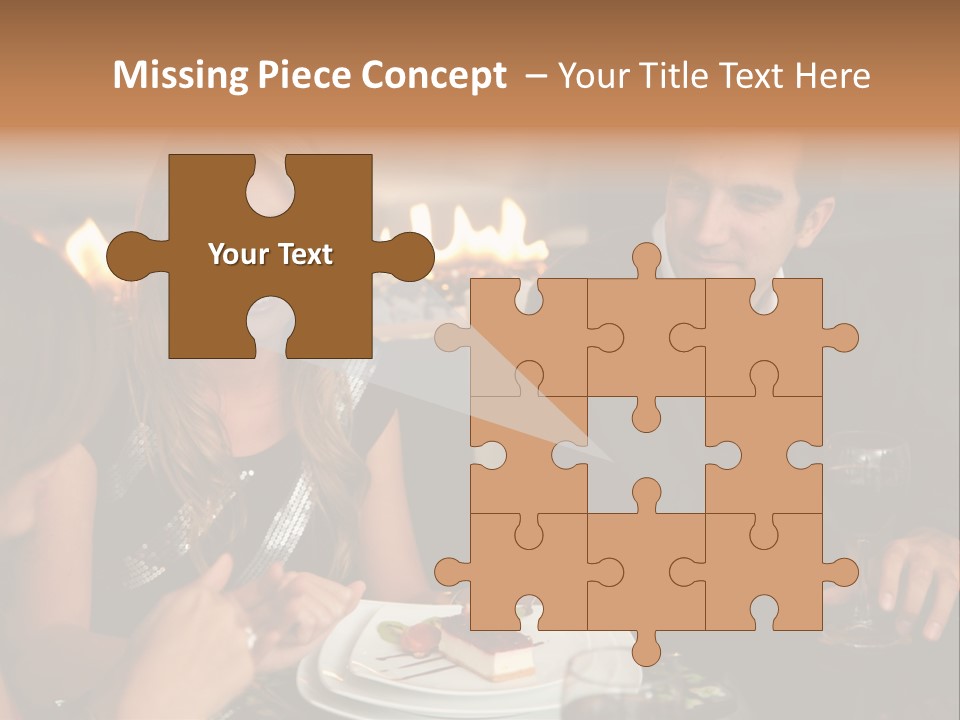 Couple Dessert Formalwear PowerPoint Template