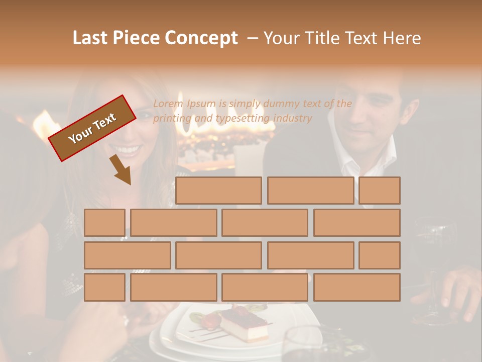 Couple Dessert Formalwear PowerPoint Template