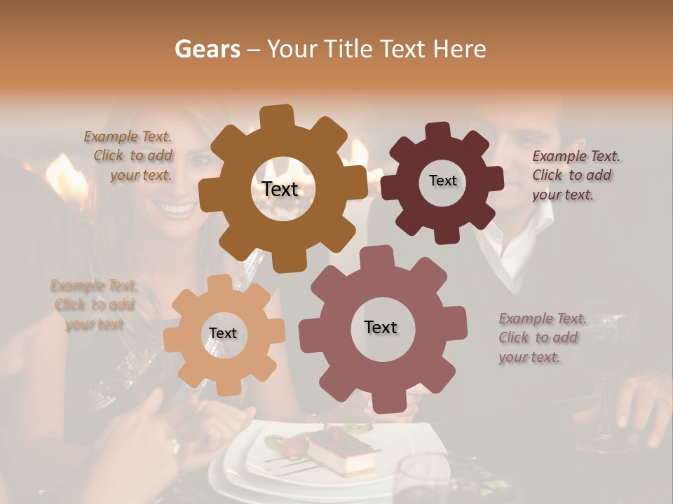 Couple Dessert Formalwear PowerPoint Template