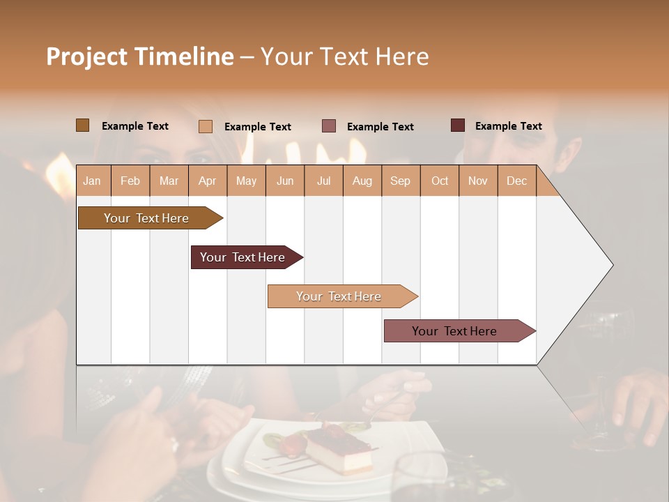 Couple Dessert Formalwear PowerPoint Template