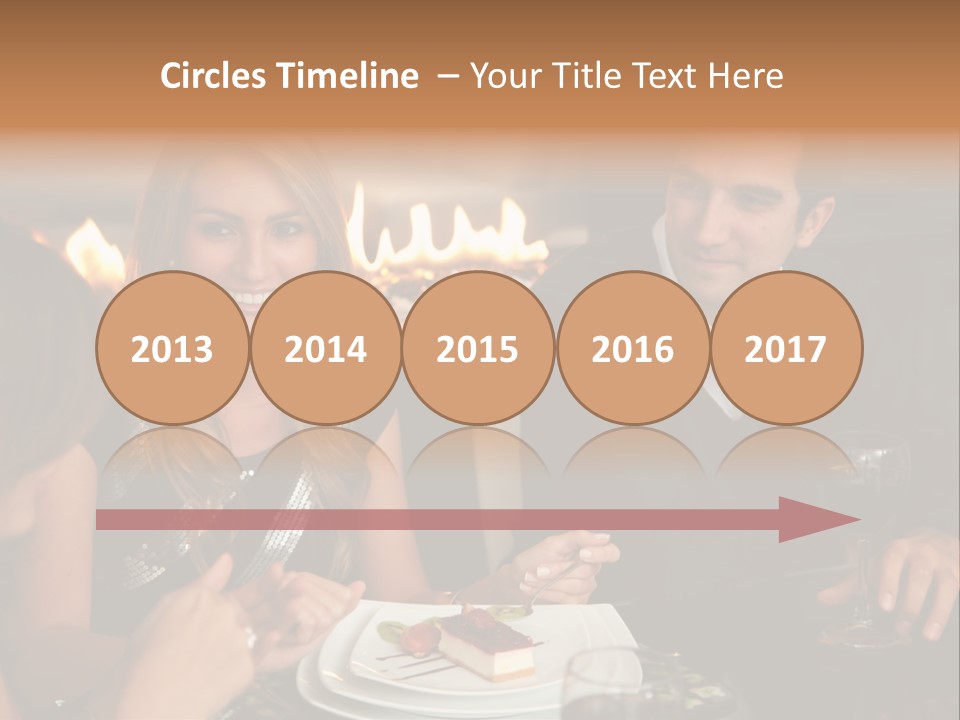 Couple Dessert Formalwear PowerPoint Template