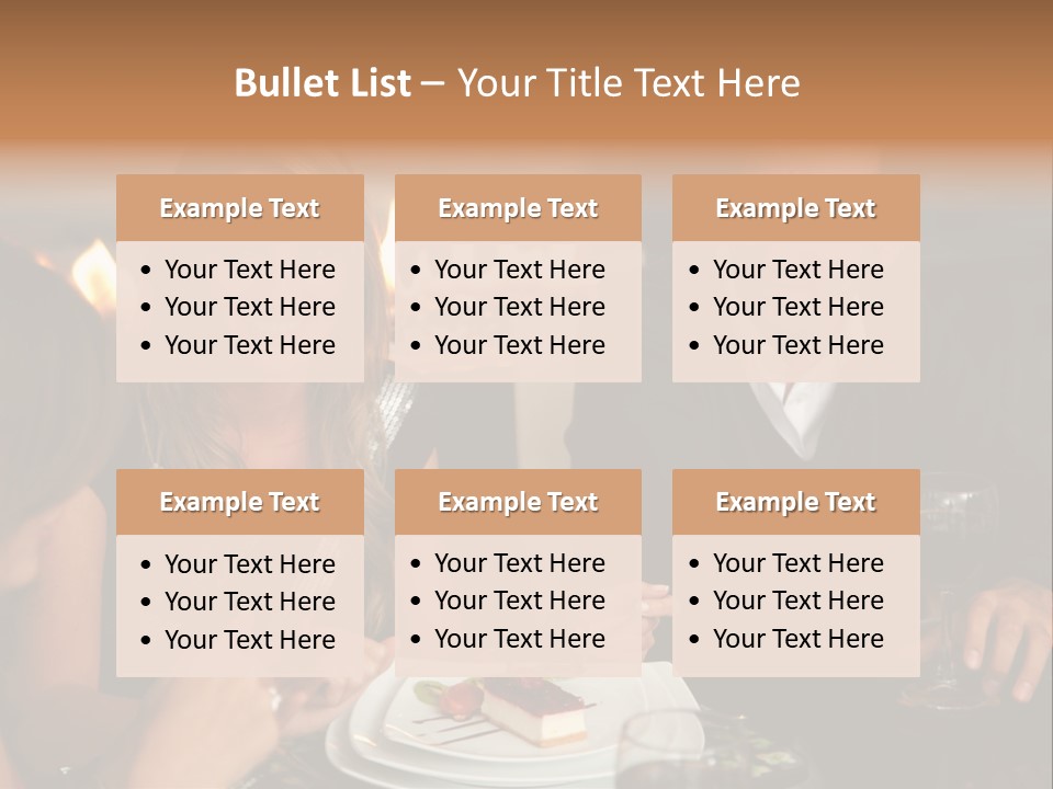 Couple Dessert Formalwear PowerPoint Template