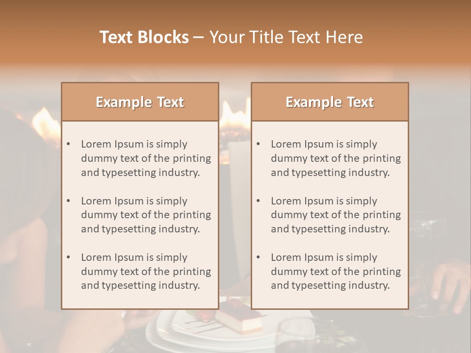 Couple Dessert Formalwear PowerPoint Template