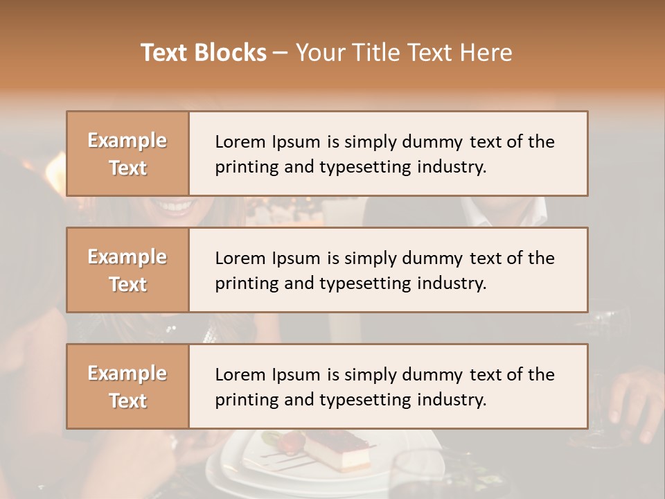 Couple Dessert Formalwear PowerPoint Template