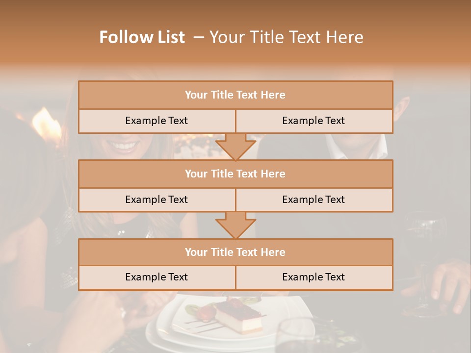 Couple Dessert Formalwear PowerPoint Template