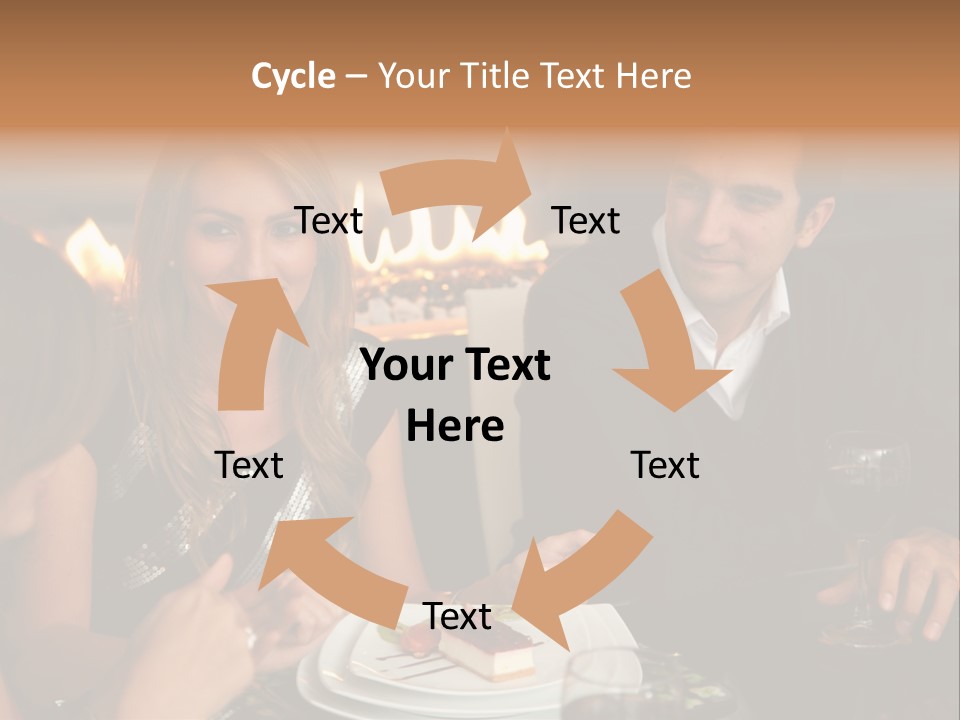 Couple Dessert Formalwear PowerPoint Template