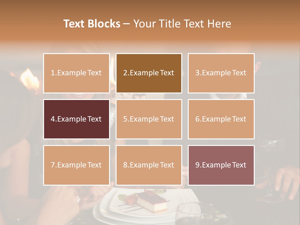 Couple Dessert Formalwear PowerPoint Template