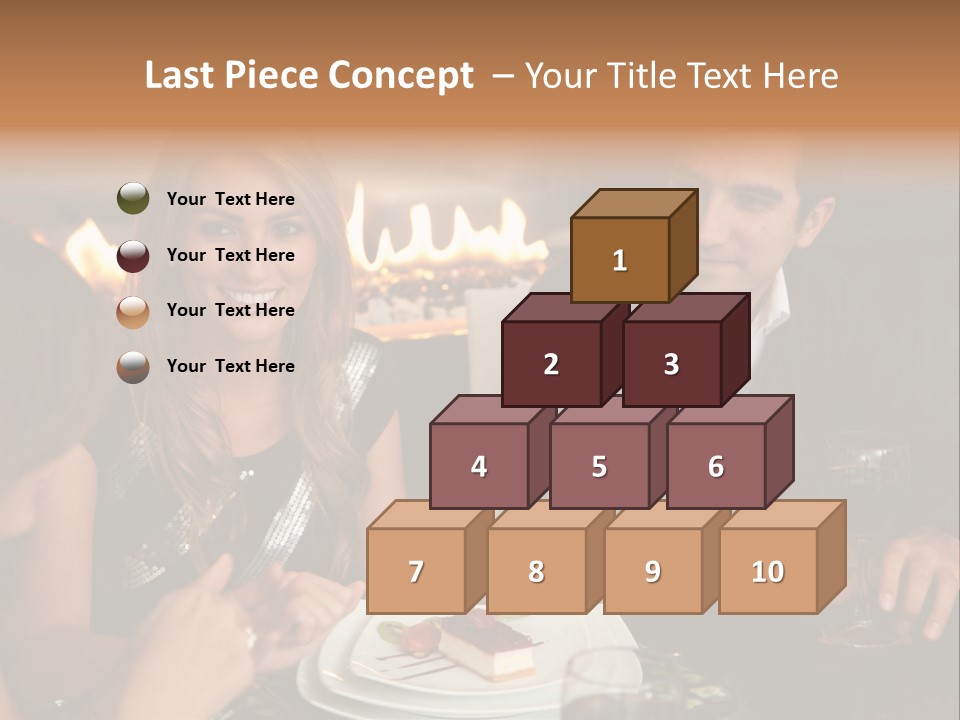 Couple Dessert Formalwear PowerPoint Template