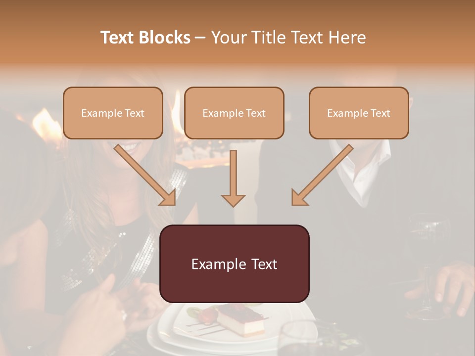 Couple Dessert Formalwear PowerPoint Template