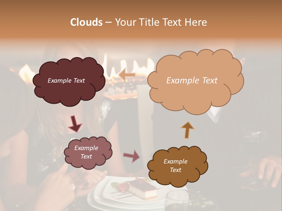 Couple Dessert Formalwear PowerPoint Template