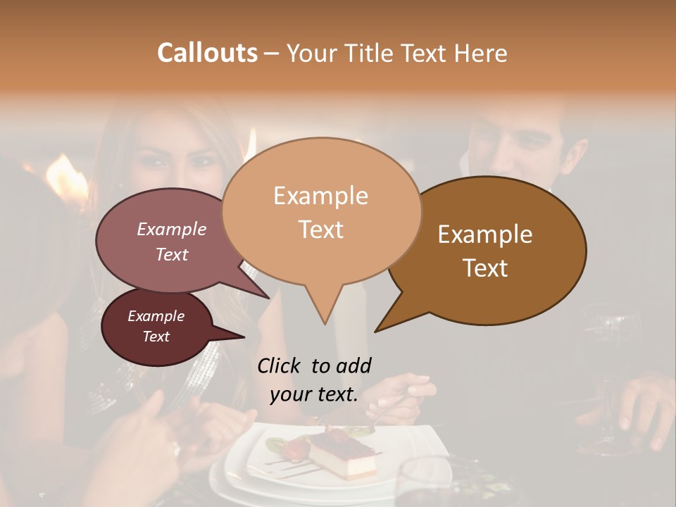 Couple Dessert Formalwear PowerPoint Template