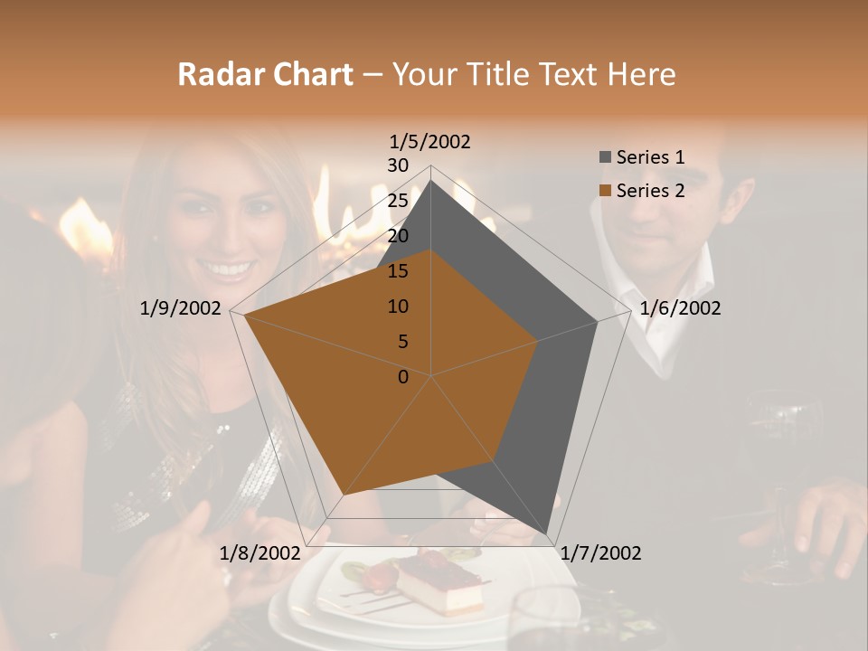 Couple Dessert Formalwear PowerPoint Template