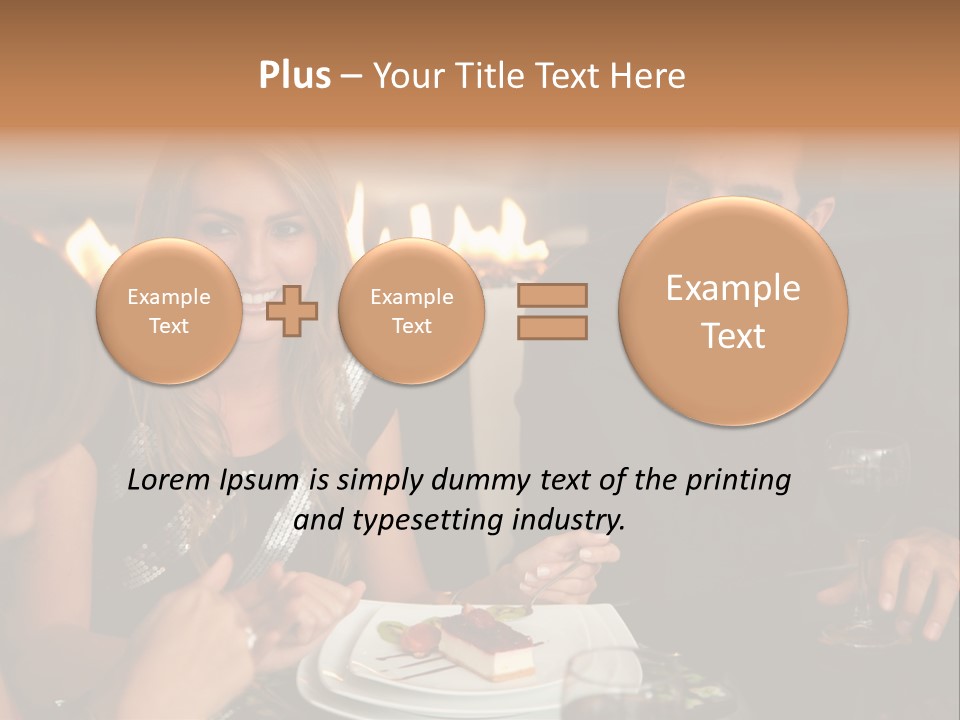 Couple Dessert Formalwear PowerPoint Template