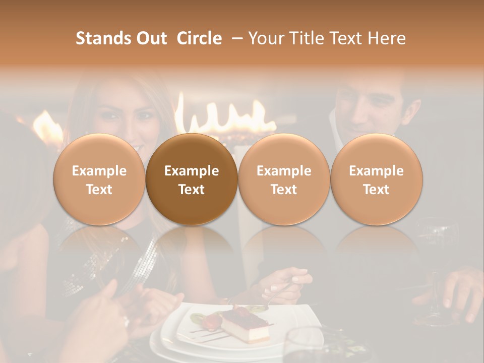 Couple Dessert Formalwear PowerPoint Template