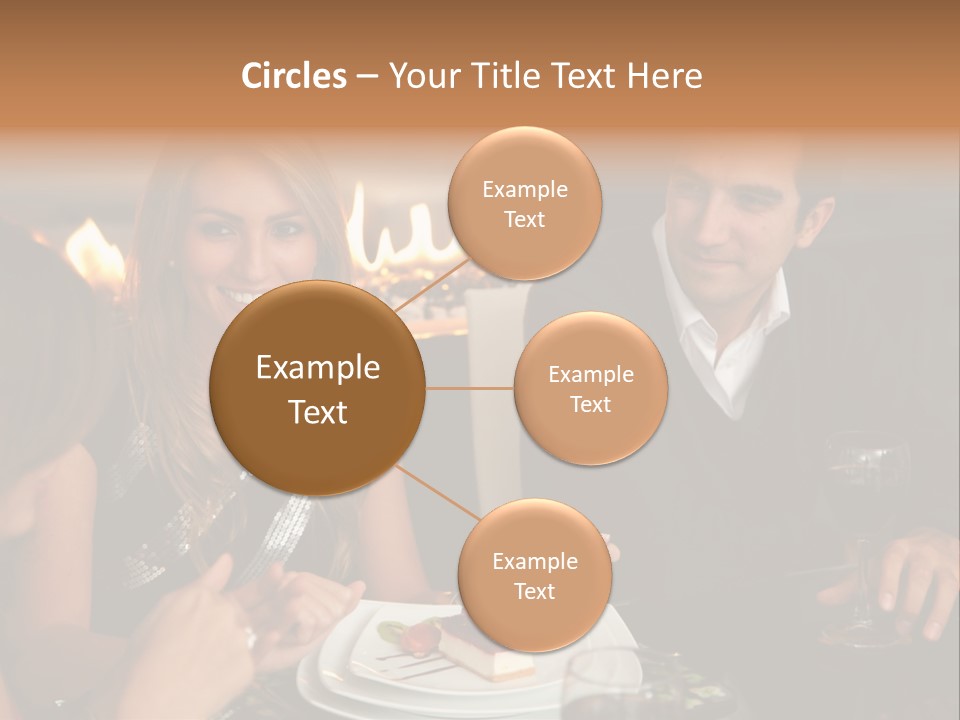 Couple Dessert Formalwear PowerPoint Template