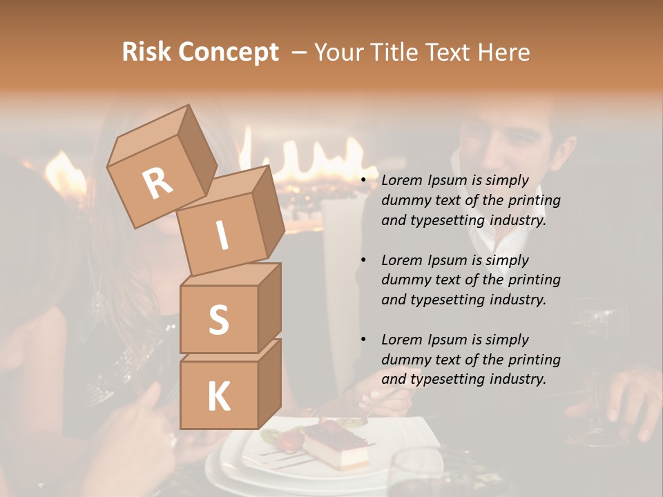 Couple Dessert Formalwear PowerPoint Template