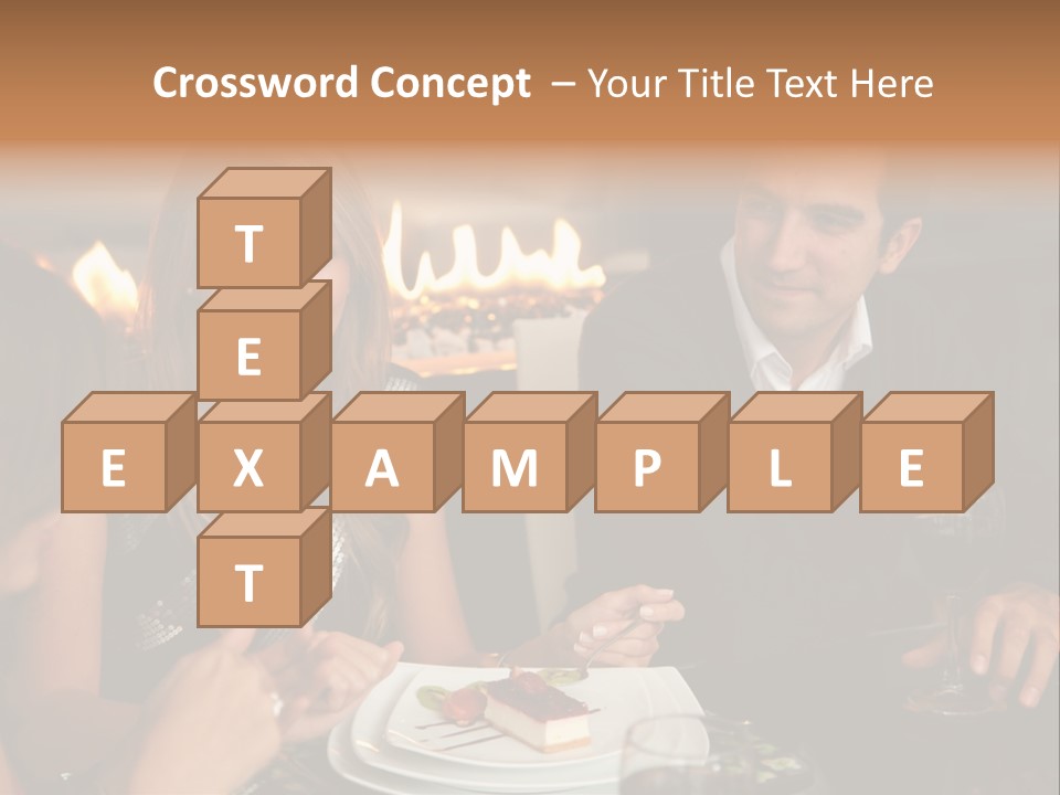 Couple Dessert Formalwear PowerPoint Template