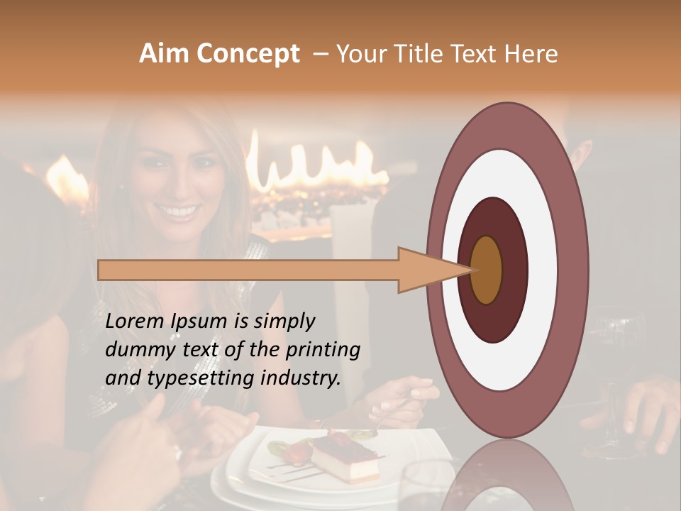 Couple Dessert Formalwear PowerPoint Template