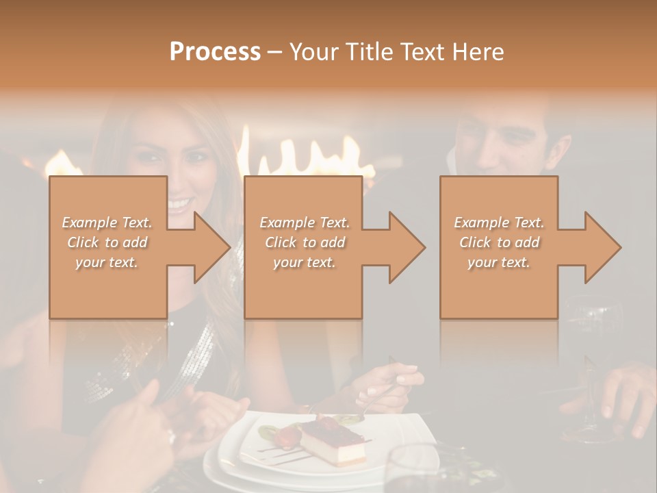 Couple Dessert Formalwear PowerPoint Template