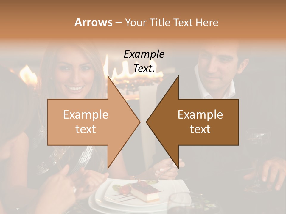 Couple Dessert Formalwear PowerPoint Template