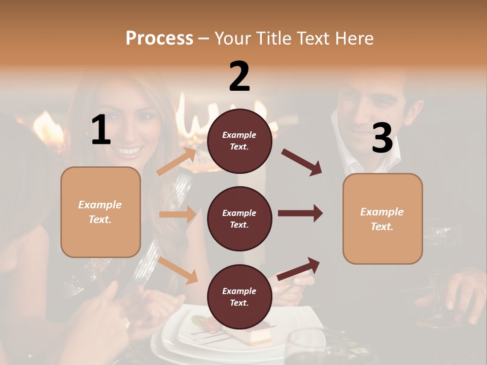 Couple Dessert Formalwear PowerPoint Template
