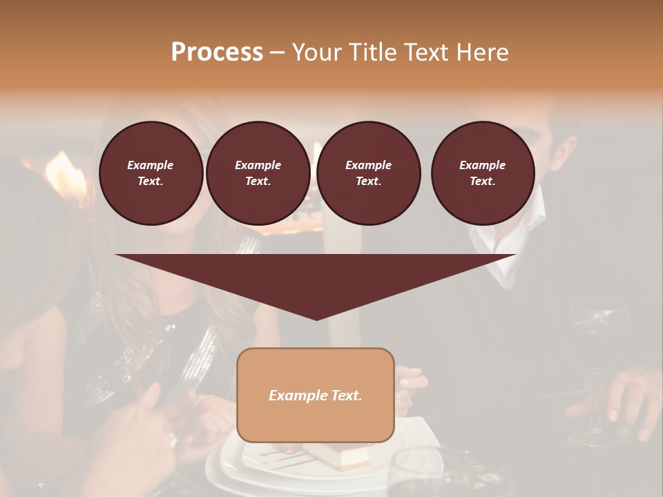 Couple Dessert Formalwear PowerPoint Template