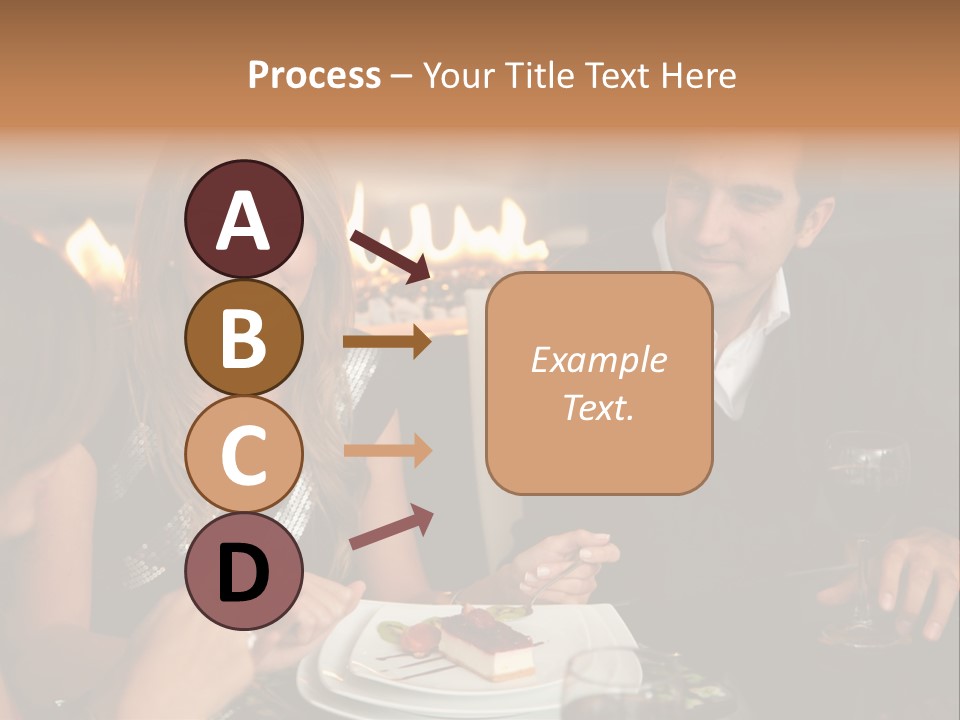 Couple Dessert Formalwear PowerPoint Template