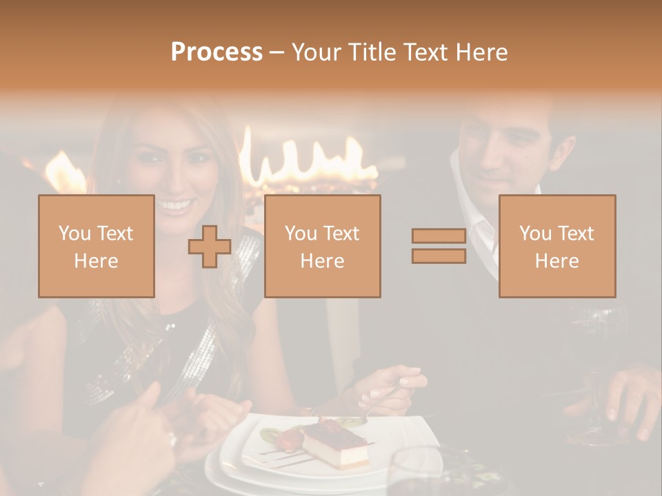 Couple Dessert Formalwear PowerPoint Template