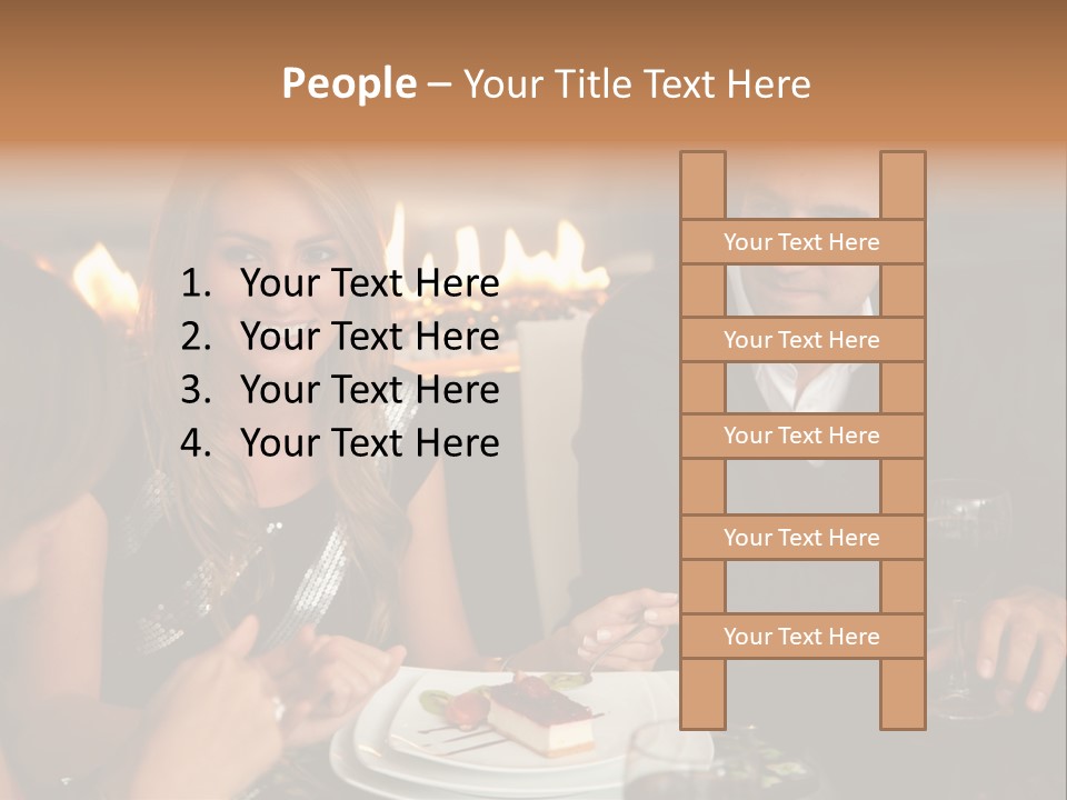 Couple Dessert Formalwear PowerPoint Template