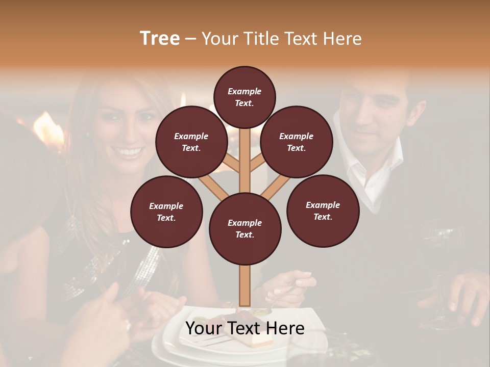 Couple Dessert Formalwear PowerPoint Template