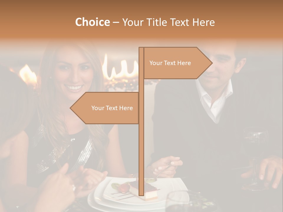 Couple Dessert Formalwear PowerPoint Template