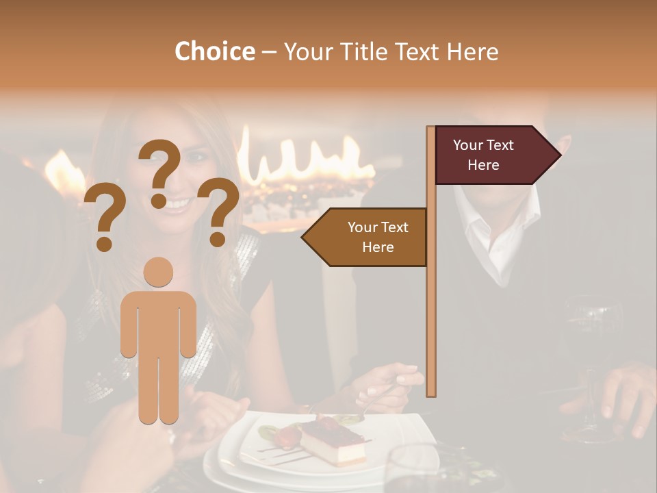 Couple Dessert Formalwear PowerPoint Template