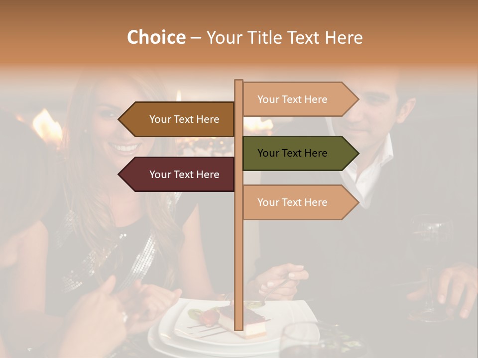 Couple Dessert Formalwear PowerPoint Template