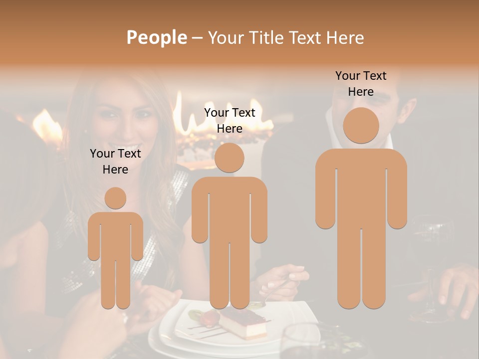 Couple Dessert Formalwear PowerPoint Template