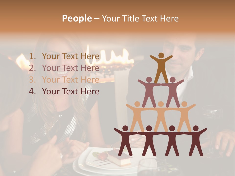 Couple Dessert Formalwear PowerPoint Template