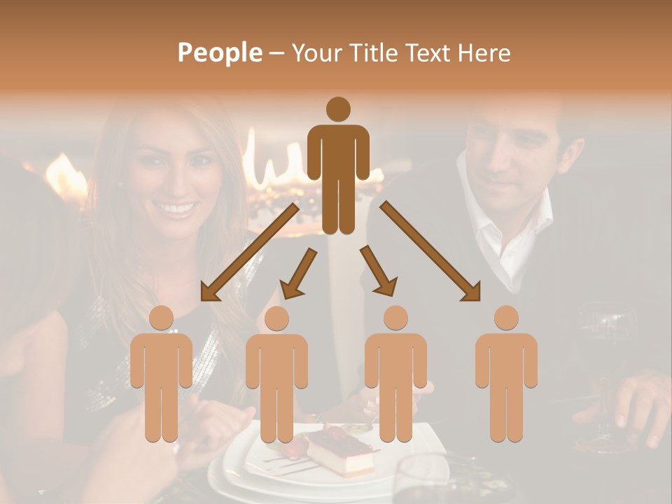 Couple Dessert Formalwear PowerPoint Template