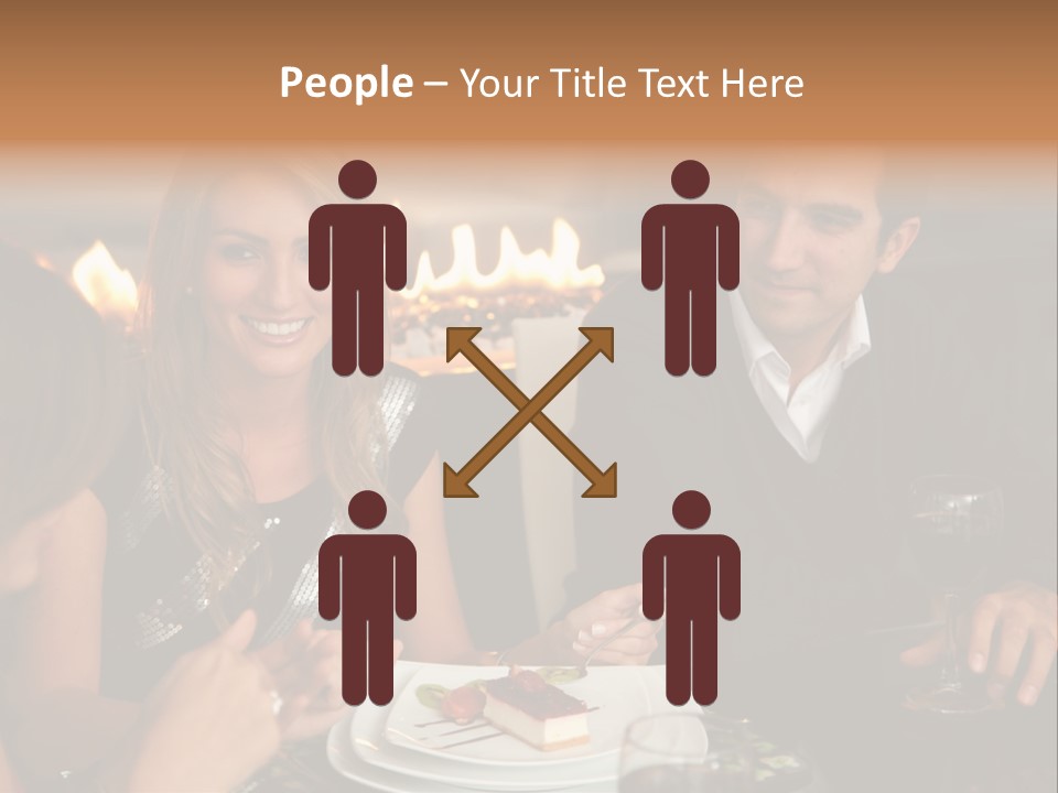 Couple Dessert Formalwear PowerPoint Template